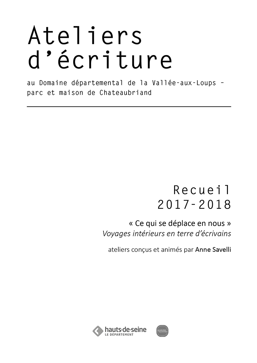 Recueil ateliers ecriture 2017 2018 ASavelli COUV